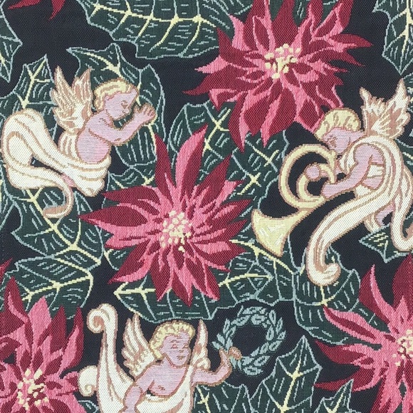 🌲Tapisserie Tapestry Holiday Table Runner with Fringe - Picture 3 of 8